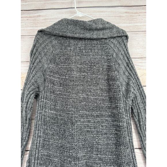prAna Yunna Moto Zip Duster‎ Cardigan Sweater Women's Medium Gray - Picture 4 of 13